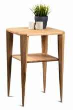 Beistelltisch >Bell 1< in Wildeiche, Massivholz - 40x60x40cm (BxHxT)