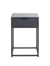 Konsolentisch >52883< in anthrazit, schwarz - 40x60x28cm (BxHxT)