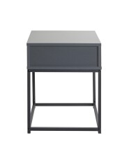 Konsolentisch >54857< in anthrazit, schwarz - 40x50x40cm (BxHxT)