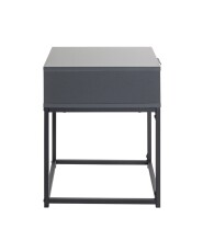 Konsolentisch >54857< in anthrazit, schwarz - 40x50x40cm (BxHxT)