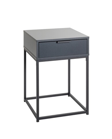 Konsolentisch >54858< in anthrazit, schwarz - 40x60x40cm (BxHxT)