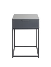 Konsolentisch >54858< in anthrazit, schwarz - 40x60x40cm (BxHxT)