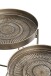 Beistelltisch >55223< (2er Set) in kupfer, Metall - 49x42cm (HxD)