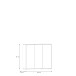 Schuhschrank >ALICE SPRINGS< 8 Böden, push to open, Artisan Eiche Dekor - 109,2x99,1x34,9cm (BxHxT)