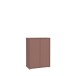 Schuhkommode >ALICE SPRINGS< 4 Böden, push to open, in Terrakotta - 74,5x99,1x34,9cm (BxHxT)