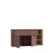 Sideboard >BREATHTAKER<  2 Türen, 2 Schübe, Terrakotta / Mauvella Eiche - 160x83,1x41,3 (BxHxT)