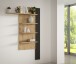Wandregal >BREATHTAKER< 4 Böden, Cabezone - Artisan Eiche Dekor - 132,5x190x21,9cm (BxHxT)
