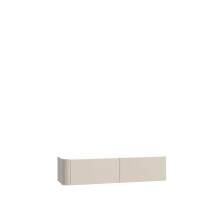 Hängeschrank >BREATHTAKER< 2 Klappen, 2 Fächer, Sandfarbig - 128,6x30,1x34cm (BxHxT)