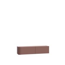 Hängeschrank >BREATHTAKER< 2 Klappen, 2 Fächer, Terrakottafarbig - 128,6x30,1x34cm (BxHxT)