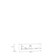 Hängeschrank >BREATHTAKER< 2 Klappen, 2 Fächer, Terrakottafarbig - 128,6x30,1x34cm (BxHxT)