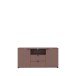 TV-Schrank >GANYMEDE< 2 Türen, 2 Schübe, Fach, terrakottafarbig - 129,8x63,1x41,3cm (BxHxT)