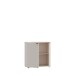 Kommode >GANYMEDE< 2 Türen, 1 Boden, in sandfarbig - 80,1x82,3x34,1cm (BxHxT)