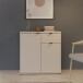 Kommode >GANYMEDE< 2 Türen, 1 Schublade, in sandfarbig - 80,1x82,3x34,1cm (BxHxT)