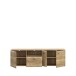 Lowboard >AKINORI< 3 Türen, 1 Schublade, Mauvella Eiche Dekor - 174,5x53,7x41,8cm (BxHxT)