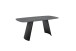 Esstisch >TOBELO< Designergestell, anthrazit marmoriert, Keramik - 180x76x90cm (BxHxT)