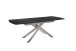 Kulissen-Esstisch >VANINO< ausziehbar 230cm, schwarz marmoriert, Keramik - 180/230x76x90cm BxHxT