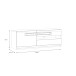 Wandboard >ATTENTION< in Riviera Eiche / Weiß Gloss - 140x29x24cm (BxHxT)