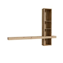 Wandpaneel >LOUOTO< 4 Fächer, Artisan Eiche Dekor - 225x171,1x25,1cm (BxHxT)