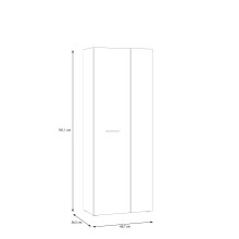 Mehrzweckschrank >NET306< Inneneinteilung, schwarz - 68,7x181,1x36,5cm (BxHxT)