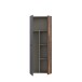 Mehrzweckschrank >NET306< Inneneinteilung, Old-Wood / Betonoptik - 68,7x181,1x36,5cm (BxHxT)