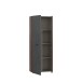 Mehrzweckschrank >NET306< Inneneinteilung, Old-Wood / Betonoptik - 68,7x181,1x36,5cm (BxHxT)