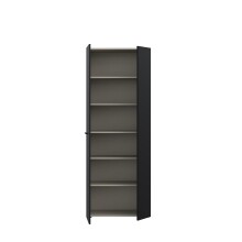 Schuhschrank >NET306< 5 Böden, schwarz - 68,7x181,1x36,5cm (BxHxT)