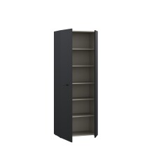 Schuhschrank >NET306< 5 Böden, schwarz - 68,7x181,1x36,5cm (BxHxT)