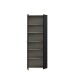 Schuhschrank >NET306< 5 Böden, schwarz - 68,7x181,1x36,5cm (BxHxT)