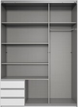 Schwebetürenschrank >Emden< 3 Schübe,...
