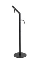 Herrendiener >59521< in schwarz, Metall - 47x111x30cm (BxHxT)