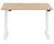 Schreibtisch >e-desk< in Eiche/weiß- 160x72x80 (B/H/T) elektrisch verstellbar
