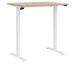 Schreibtisch >e-desk< in Eiche/weiß- 175x72x80 (B/H/T) elektrisch verstellbar