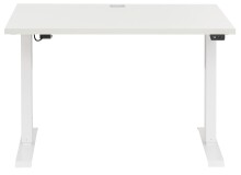 Schreibtisch >e-desk< in weiß- 150x72x72 (B/H/T) elektrisch verstellbar