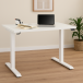 Schreibtisch >e-desk< in weiß- 150x72x72 (B/H/T) elektrisch verstellbar