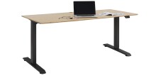 Schreibtisch >e-desk< in Bambus/anthrazit -...