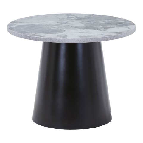 Couchtisch >Brito< in Grau / Schwarz, MDF, Stahl - 45x60cm (HxD)