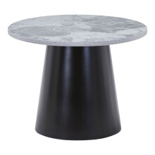 Couchtisch >Brito< in Grau / Schwarz, MDF, Stahl -...