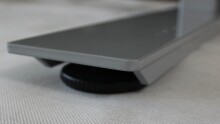 Schreibtisch >e-desk< in weiss/alu - 120x72x72 (B/H/T) elektrisch verstellbar