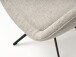 Loungesessel >Lynn< drehbar, Bouclé-Garneffekt creme-weiss - 74x85x77 (BxHxT)