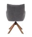 Armlehnstuhl >Marilla< (2er-Set) drehbar, Federkern,  Chenille graphit - 59x86x65 (BxHxT)