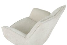 Armlehnstuhl >Marilla< (2er-Set) drehbar, Federkern,  Chenille beige - 59x86x65 (BxHxT)