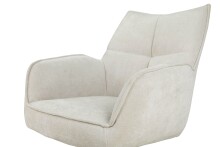 Armlehnstuhl >Marilla< (2er-Set) drehbar, Federkern,  Chenille beige - 59x86x65 (BxHxT)