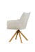 Armlehnstuhl >Marilla< (2er-Set) drehbar, Federkern,  Chenille beige - 59x86x65 (BxHxT)