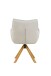 Armlehnstuhl >Marilla< (2er-Set) drehbar, Federkern,  Chenille beige - 59x86x65 (BxHxT)