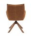 Armlehnstuhl >Marilla< (2er-Set) drehbar, Federkern, Chenille rostfarben - 59x86x65 (BxHxT)