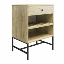 Weinschrank >Krister< in Eichefarbig-Natur -...