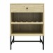 Weinschrank >Krister< in Eichefarbig-Natur - 60x83x46cm (BxHxT)