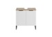 Waschbeckenunterschrank >Denver< 2 Türen, weiß matt / Evoke Eiche dekor - 60x60x35cm (BxHxT)