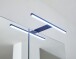 Badezimmerspiegelschrank >Denver< LED, Steckdose, grau matt / evoke eiche Dekor - 60x75x22 (BxHxT)