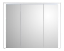 Badezimmerspiegelschrank >Five< LED, Steckdose, in weiß - 86x68x18cm (BxHxT)